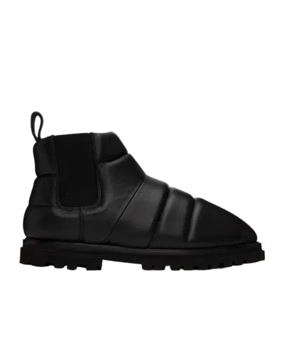 Nanushka Padded Quilted Boots In Black