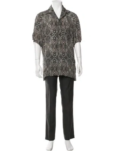 Pre-owned Nanushka Paisley Print Short Sleeve Shirt In Multicolor