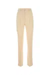 Nanushka Pantalone Felina In Raso Crema Donna
