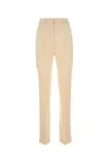 Nanushka Pantalone Felina In Raso Crema Donna In Neutral