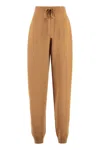 Nanushka Ylia Knitted Track-pants In Brown