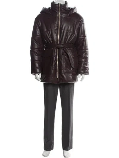 Pre-owned Nanushka Parka In Purple
