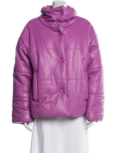 Pre-owned Nanushka Parka In Purple