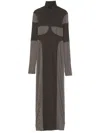 Nanushka Patchwork Maxi Dress In Green