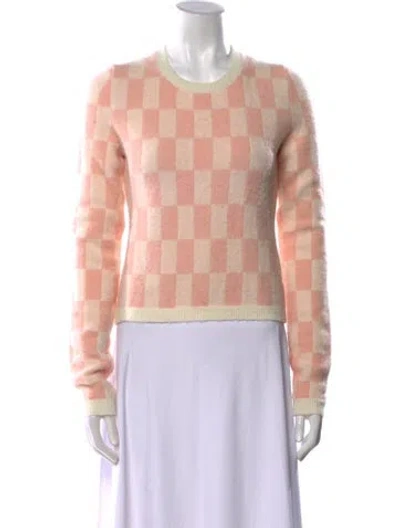 Pre-owned Nanushka Patterned Crew Neck Sweater In Pink
