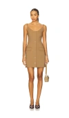 Nanushka Brown Peitho Tailored Minidress In Brown