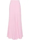 NANUSHKA PINK CHARIS FLUTED-LEG TROUSERS