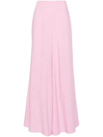 Nanushka Charis High-waist Palazzo Pants In Pink