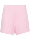 NANUSHKA PINK ELZA TWEED SHORTS