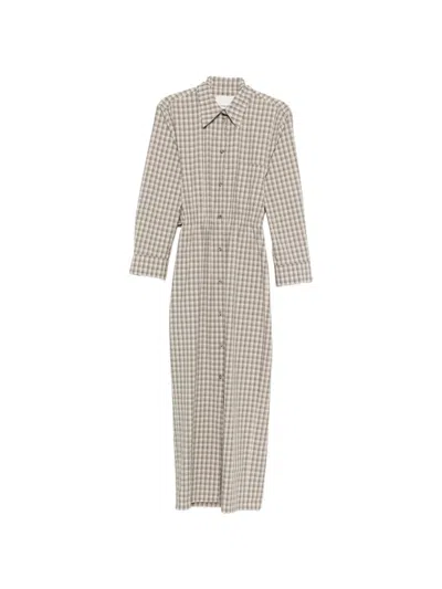 Nanushka チェック カットアウト シャツドレス In Multi