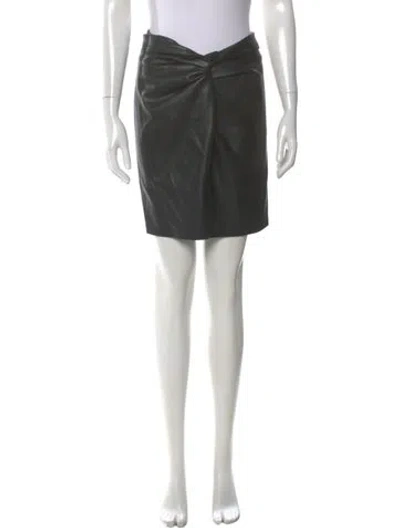 Pre-owned Nanushka Pleated Accents Mini Skirt In Black