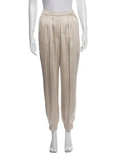 Pre-owned Nanushka Pleated Accents Pajamas In Neutral