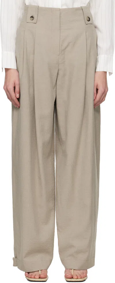 Nanushka Pleated Wide-leg Trousers