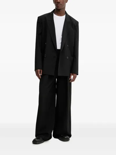 Nanushka Pleated Wide-leg Trousers In Black