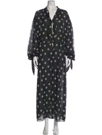 Pre-owned Nanushka Polka Dot Print Long Dress W/ Tags In Multi