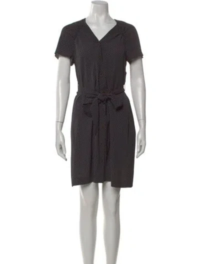 Pre-owned Nanushka Polka Dot Print Mini Dress In Blue