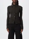 Nanushka Polo Shirt  Woman Color Charcoal In Neutral