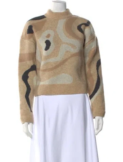 Pre-owned Nanushka Printed Crew Neck Sweater In Neutral