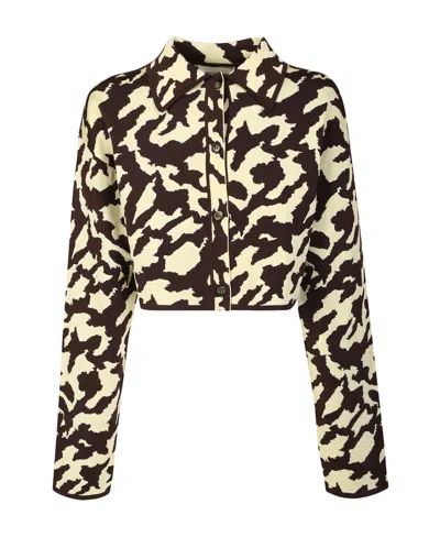 NANUSHKA NANUSHKA PRINTED CROPPED JACKET