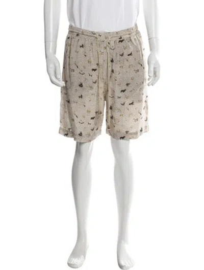 Pre-owned Nanushka Printed Jogger Shorts In Neutral