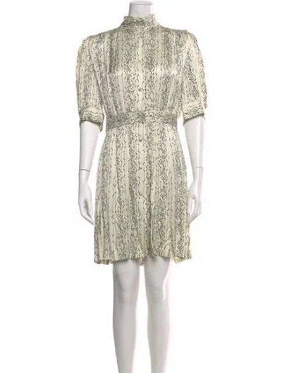 Pre-owned Nanushka Printed Long Dress In Neutrals