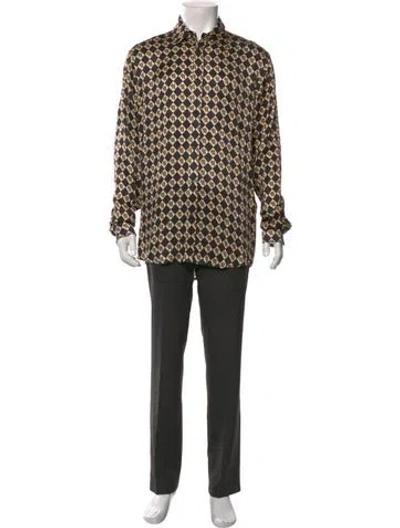 Pre-owned Nanushka Printed Long Sleeve Shirt W/ Tags In Neutral
