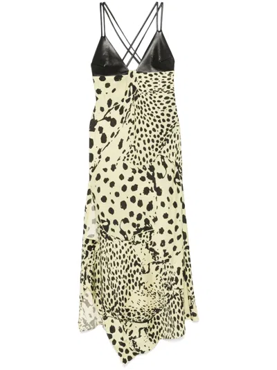 Nanushka Printed Maxi Dress In Black