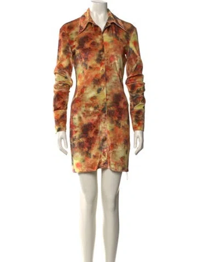 Pre-owned Nanushka Printed Mini Dress In Multi
