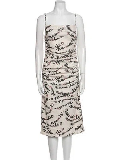 Pre-owned Nanushka Printed Mini Dress In Neutral