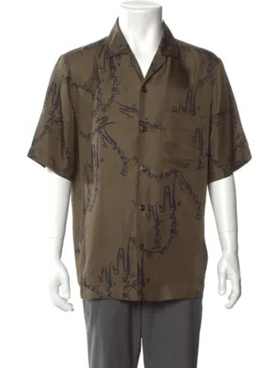 Pre-owned Nanushka Printed Short Sleeve Shirt In Multi