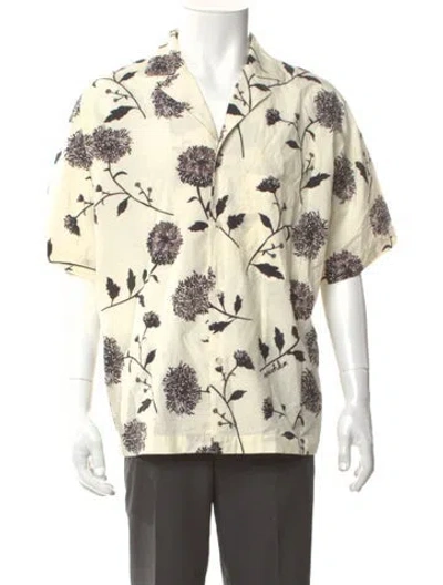 Pre-owned Nanushka Printed Short Sleeve Shirt In Neutral