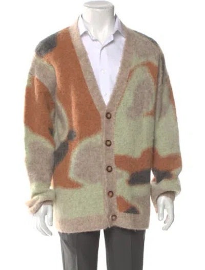 Pre-owned Nanushka Printed V-neck Cardigan In Multi