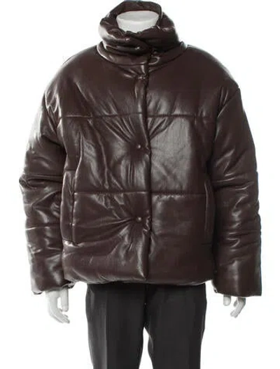 Pre-owned Nanushka Puffer Coat In Brown