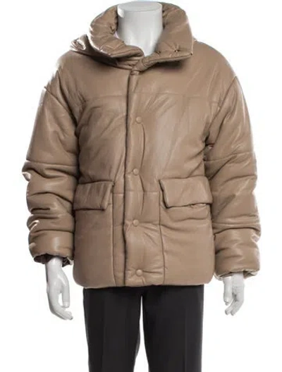 Pre-owned Nanushka Puffer Coat In Neutrals