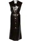 Nanushka Rainey Sleeveless Coat In Brown