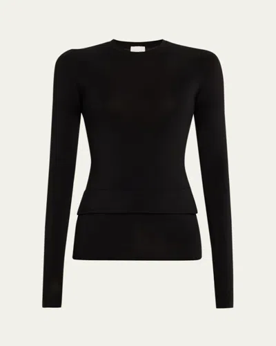 Nanushka Raveen Layered Long-sleeve Top In Black