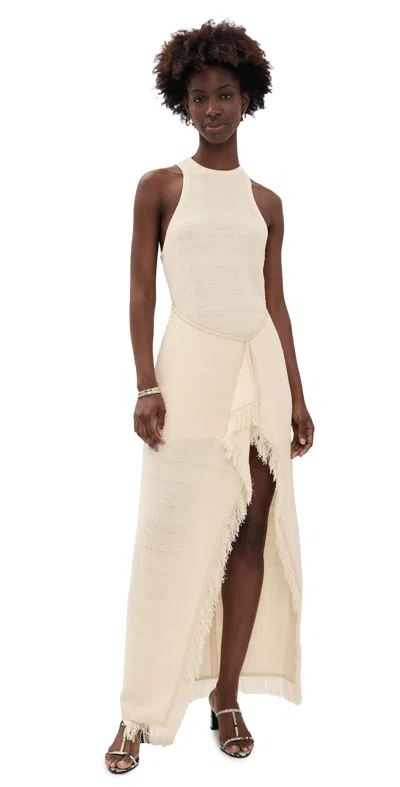 Nanushka Rayen Dresses Ivory In White