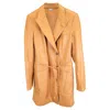 Nanushka Remi Blazer Dress In Brown Vegan Leather In Brown
