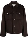 Nanushka Larry Corduroy Button-up Jacket In Brown