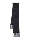 Nanushka Ribbed-knit Scarf In Blue