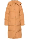 Nanushka Riva Hooded Puffer Coat In Orange