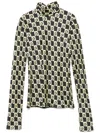 Nanushka Roll-neck Long-sleeve Top In Yellow