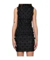 Nanushka Roll-neck Sleeveless Top In Black