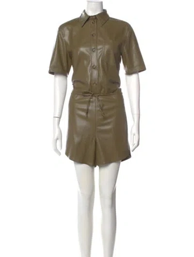 Pre-owned Nanushka Romper In Green