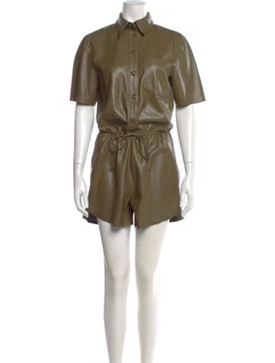 Pre-owned Nanushka Romper In Green