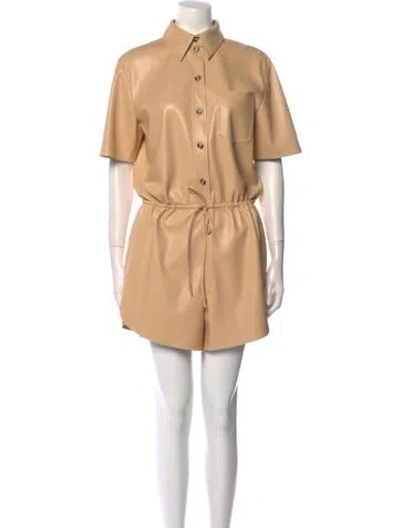 Pre-owned Nanushka Romper In Neutral