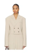 Nanushka Doppelreihiges Sakko In Neutral