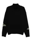 Nanushka Rose-embellished Wool Sweater