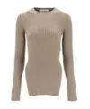 Nanushka Round-neck Sweater In Nude