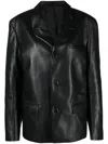 Nanushka Rox Regenerated-leather Blazer In Black